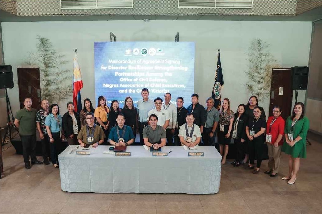 VICTORIAS CITY, OCD, NEGROS ACE INK AGREEMENTS TO STRENGTHEN DISASTER RESILIENCE